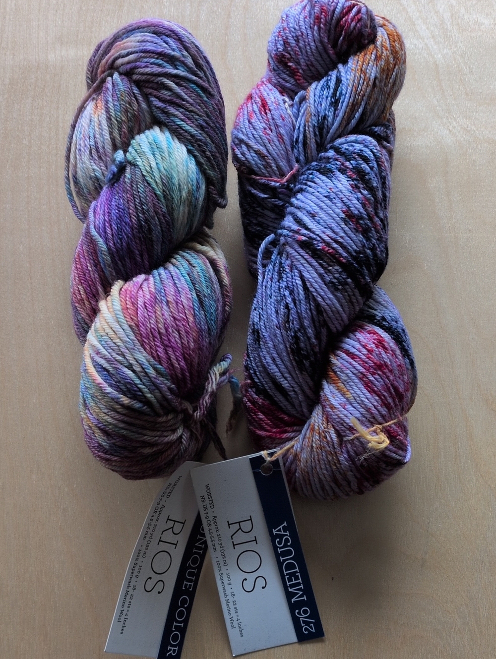 Malabrigio Rios 2 Skeins Superwash Worsted Weight Merino Yarn